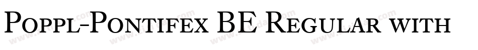 Poppl-Pontifex BE Regular with Small Caps字体转换